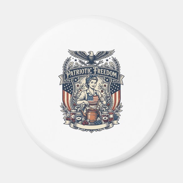 Patriotischer Marmeladenhersteller Magnet (Vorne)