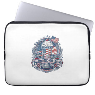 Patriotischer Milchshake Americana Laptopschutzhülle