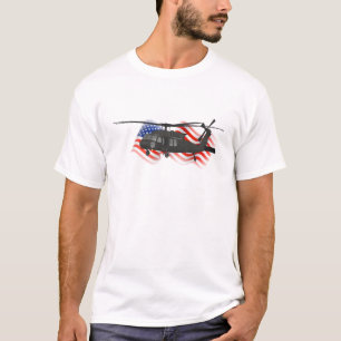 Patriotischer Militärhubschrauber T-Shirt