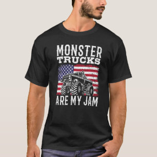 Patriotischer Monstertruck ist mein Jam Truck amer T-Shirt