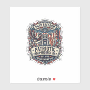 Patriotischer Motor Patriot Biker Road Freiheit Pa Aufkleber