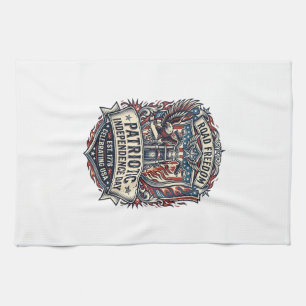 Patriotischer Motor Patriot Biker Road Freiheit Pa Geschirrtuch