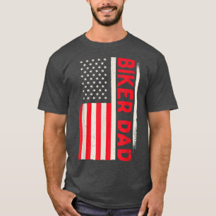 Patriotischer Motorrad-Lover-Motorradfahrer Vater T-Shirt