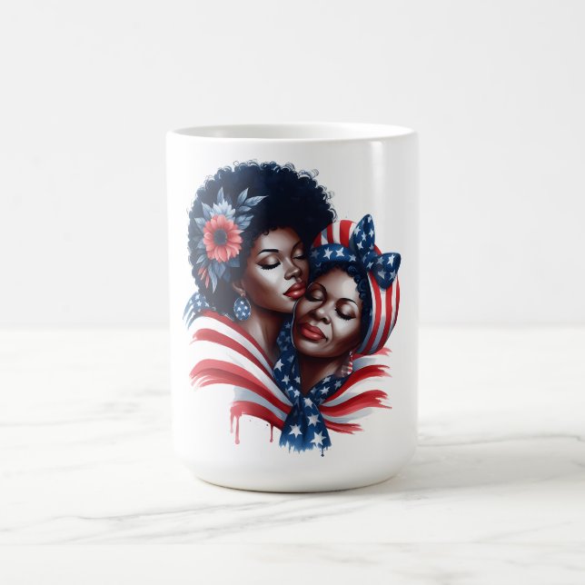 Patriotischer Muttertag Kaffeetasse (Mittel)