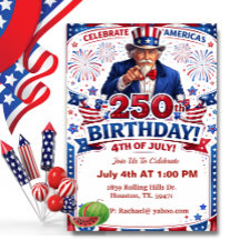 Patriotischer Onkel Sam Amerikas 250. Geburtstag