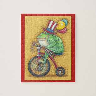 PATRIOTISCHER ONKEL SAM OCHSENFROSCH, FAHRRAD-PUZZ PUZZLE