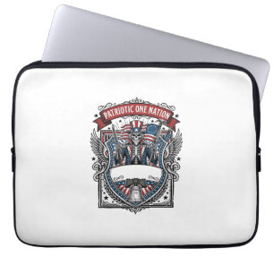Patriotischer Onkel Sam Skelett Dunkler Patriot Sk Laptopschutzhülle