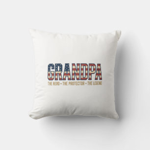 Patriotischer Opa Held Beschützer Legende Vektor D Kissen