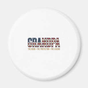 Patriotischer Opa Held Beschützer Legende Vektor D Magnet