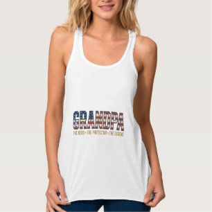 Patriotischer Opa Held Beschützer Legende Vektor D Tank Top