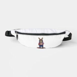 Patriotischer Osterhase Vintage Vektor T-Shirt_1 Bauchtasche
