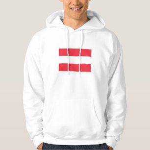 Patriotischer österreichischer Flaggen-Hoodie Hoodie