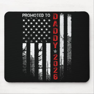 Patriotischer Papa 2026 Befördert Zum Daddy Est 20 Mousepad