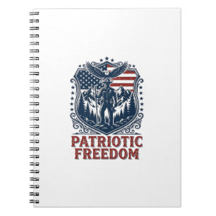 Patriotischer Park Ranger Vektorgrafik T-Shirt_1 Notizblock