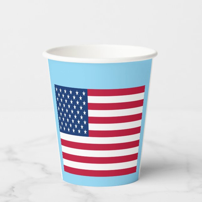 Patriotischer Partybecher Pappbecher (Vorderseite)