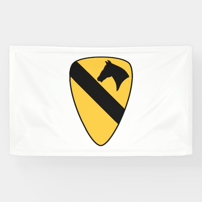 Patriotischer Patch der ersten Cavalry Division Banner (Horizontal)