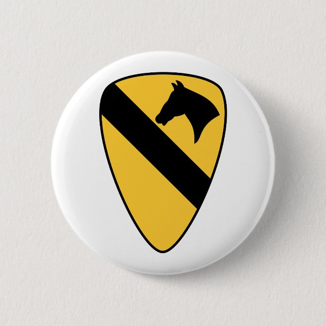Patriotischer Patch der ersten Cavalry Division Button (Vorderseite)