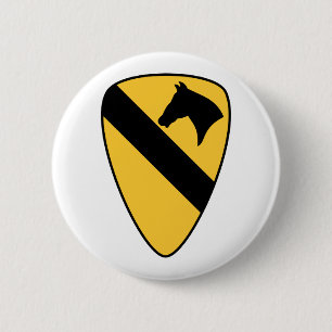 Patriotischer Patch der ersten Cavalry Division Button