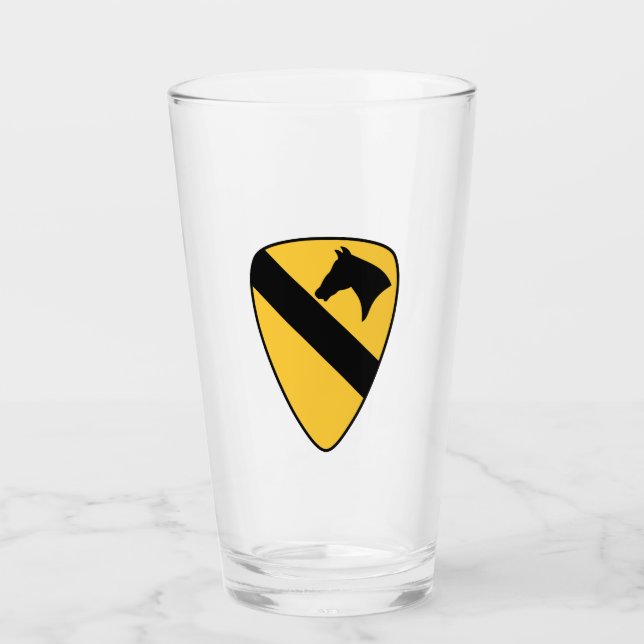 Patriotischer Patch der ersten Cavalry Division Glas (Vorderseite)