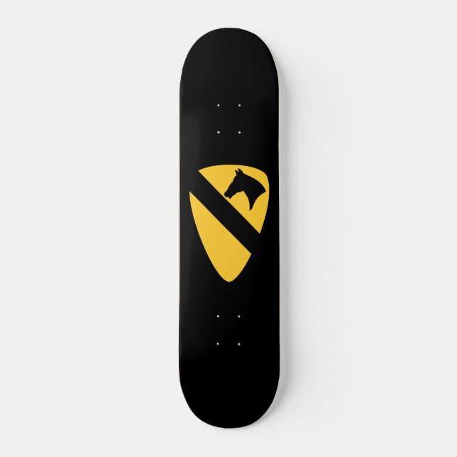 Patriotischer Patch für die Cavalry Division Skateboard (Vorne)
