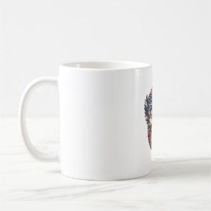 Patriotischer Patchwork-Künstler Kaffeetasse