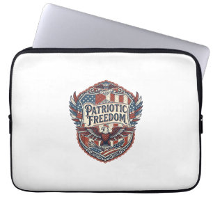 Patriotischer Patchwork-Künstler Laptopschutzhülle