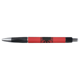 Patriotischer Pen mit der Flagge Albaniens Kugelschreiber
