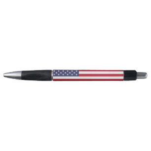 Patriotischer Pen mit der Flagge der USA. Kugelschreiber
