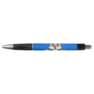 Patriotischer Pen mit der Flagge von Connecticut , Kugelschreiber