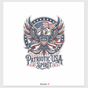Patriotischer Phoenix-Hybrid Patriot Tier-Hybrid P Aufkleber