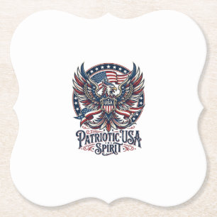 Patriotischer Phoenix-Hybrid Patriot Tier-Hybrid P Untersetzer