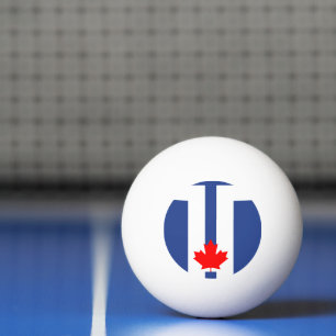 Patriotischer Ping-Pong-Ball mit der Flagge von To Tischtennisball