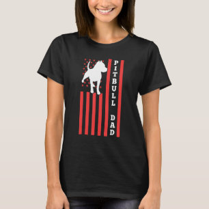 Patriotischer Pitbull-Vater-Zitat Hund Familienha T-Shirt