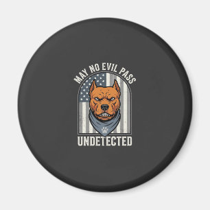 Patriotischer Pitbull-Wachhund Magnet