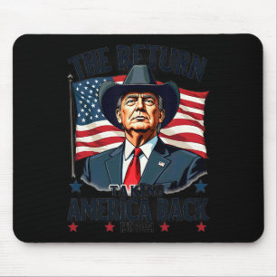 Patriotischer Präsident Donald Trump Cowboy Nimm A Mousepad
