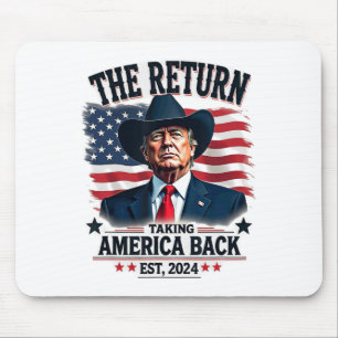 Patriotischer Präsident Donald Trump Cowboy Nimm A Mousepad
