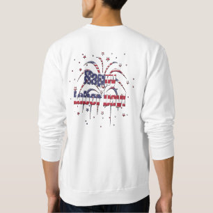 Patriotischer Red White and Blue Happy Labour Day Sweatshirt