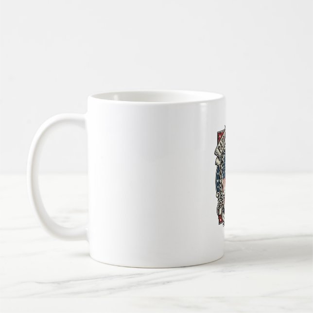 Patriotischer Rettungshund Kaffeetasse (Links)