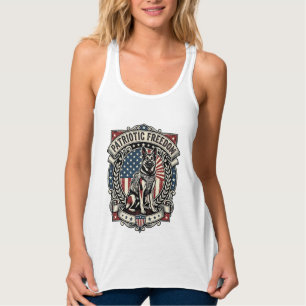 Patriotischer Rettungshund Tank Top