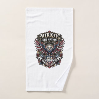 Patriotischer Rock Eagle Crest Musik Rock Metal Pa Handtuch