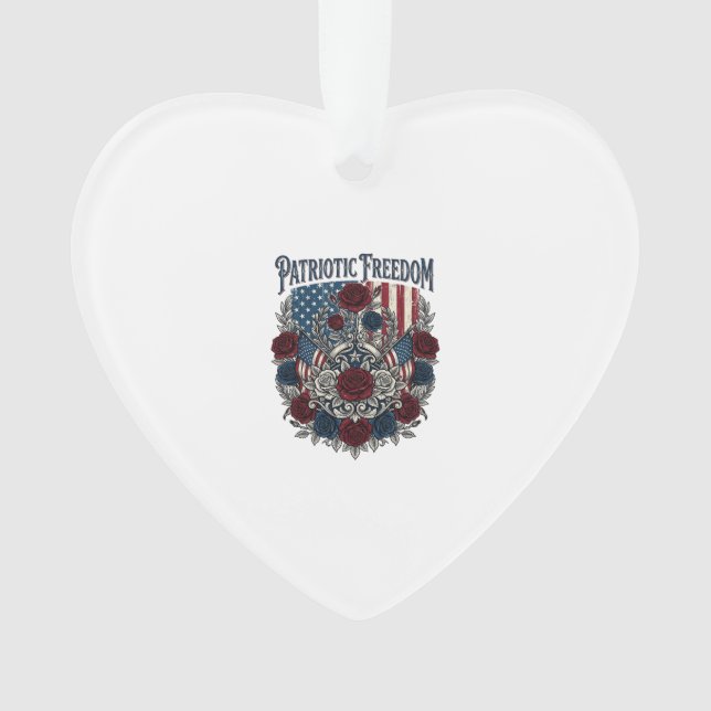 Patriotischer Rosengarten Ornament (Vorderseite)