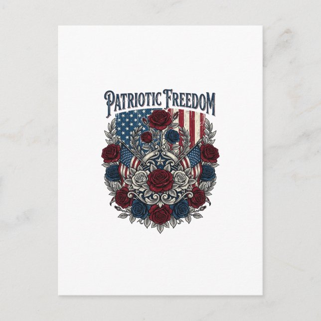 Patriotischer Rosengarten Postkarte (Vorderseite)