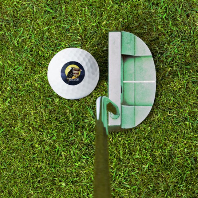 Patriotischer Rotbarsch, Weißer und Blauer Adler Golfball (Von Creator hochgeladen)