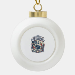 Patriotischer Sauerteigbäcker Keramik Kugel-Ornament