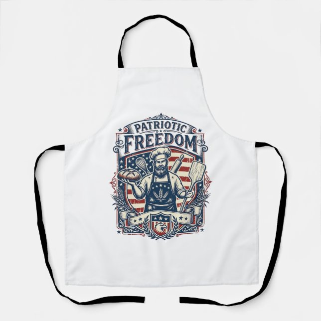 Patriotischer Sauerteigbäcker Schürze (Vorderseite)