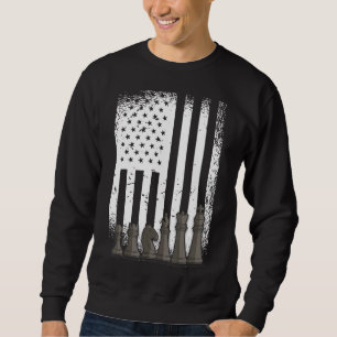 Patriotischer Schachspieler Amerikanischer Flaggen Sweatshirt