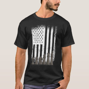Patriotischer Schachspieler Amerikanischer Flaggen T-Shirt