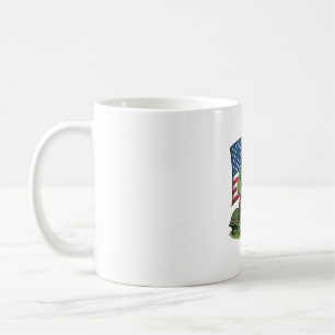 Patriotischer Schildkröten-Gruß Vektor-Design_1 Kaffeetasse