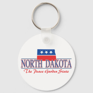 Patriotischer Schlüsselanhänger North Dakota