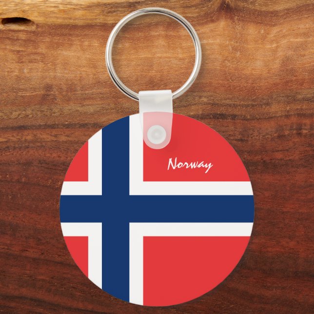 Patriotischer Schlüsselanhänger Norwegen, norwegis (Vorderseite)